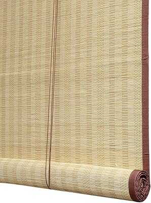 Stores en bambou stores enrouleurs en bois pour fenêtre rideaux d'intimité avec traction