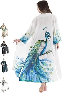 Couverture de plage, taille unique (s à xxl) kimono long bohème, robe cardigan