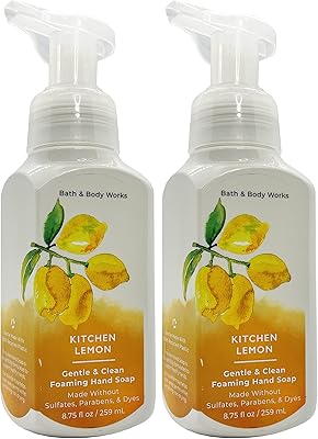 Savon moussant doux pour les mains bath & body works citron de cuisine