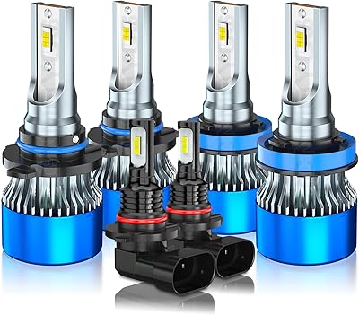 Xecn moigs 9005 ampoules de phares de route pour ford f150 2015-2022 +
