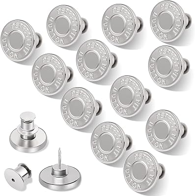 Épingles à boutons pour jeans wawasia, boutons pour jeans parfaitement ajustés, clips métalliques