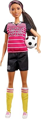 Poupée barbie 60e carrière de gfx26, poupée de joueur de football marron