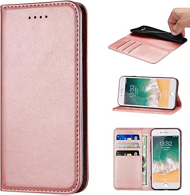 Étui de protection style portefeuille nanhu pour iphone se 3 en cuir