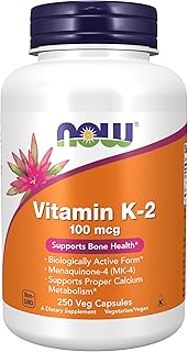 Now suppléments, vitamine k-2 100 mcg, ménaquinone-4 (mk-4), soutient la santé des os*