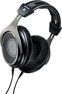 Sure srh1840 casque ouvert haut de gamme, filaire, confortable, supra-auriculaire, basses chaudes