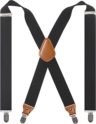 Bretelles élastiques réglables cedrainy pour hommes et femmes avec bretelles arrière en x