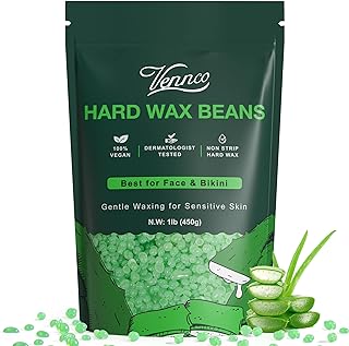 Perles de cire dure vennco, 1 lb de grains de cire pour l'épilation