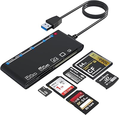 Lecteur de carte mémoire usb 3.0 7 en 1 mis à niveau, adaptateur