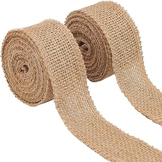 2 rouleaux de ruban de toile de jute, ruban en fil de toile