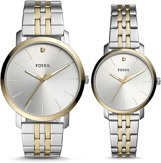 Montre couple incrustée de diamants luxe luther bq2467set pour lui et elle, bracelet