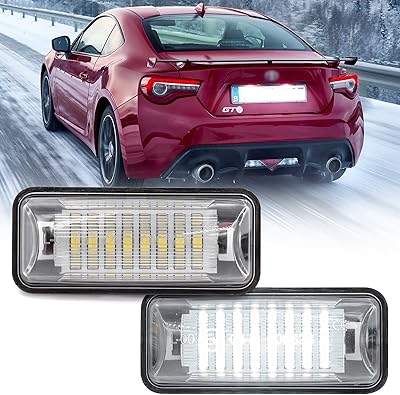 Éclairage de plaque d'immatriculation led pour subaru brz arrière oem