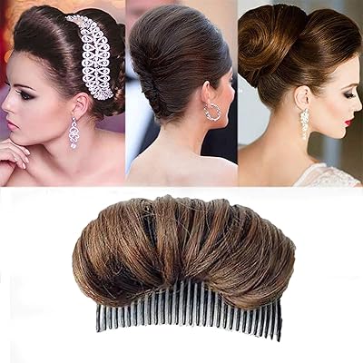 Perruque épaisse et moelleuse pour cheveux coussinet pour cheveux véritables chignon style