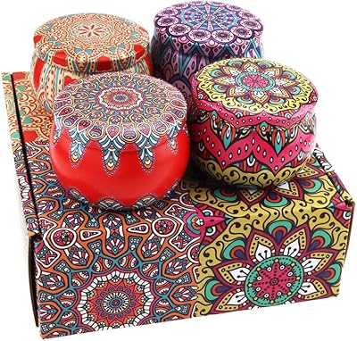 Bougies d'aromathérapie, paquet de 4 bougies d'aromathérapie orchidée, coffret cadeau de bougies parfumées, bougies parfumées cadeaux de vacances. Le e-commerce qui respecte votre pouvoir d'achat : Diaytar