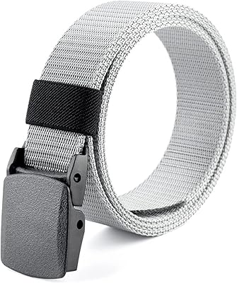 Ceinture tratsewmas pour hommes, ceinture web externe en tissu nylon avec boucle à