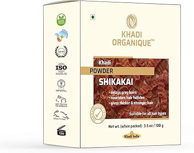 Poudre shikakai biologique 100% pure pour cheveux de kadi organic. shikakai aide à