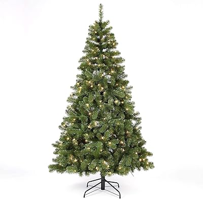 Sapin de noël artificiel nb avec pieds en métal massif pour usage intérieur