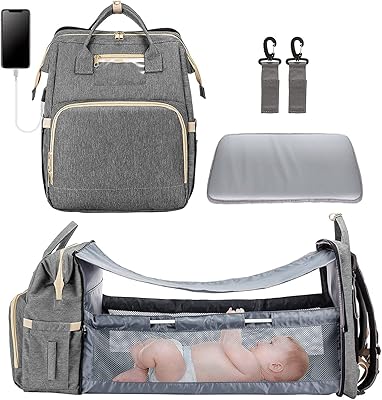 Sac à dos à couches avec port de chargement usb et sangles