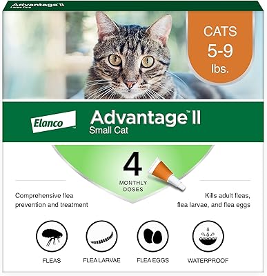 Traitement anti-puces bayer advantage ii pour chatons de 2,26 à 4,07 kg, 10,16