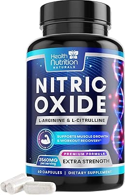 Supplément ultra fort 3x d'oxyde nitrique de l-arginine malate de citrulline