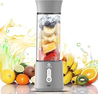 Mini mixeur personnel portable x-virgin 500 ml, machine à smoothies et presse-agrumes haute