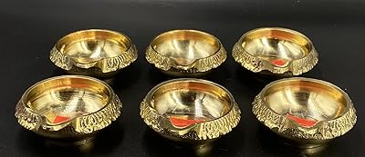 Ktd gopala kuber deepak 6p | kuber brass diya 6p | 6p huile