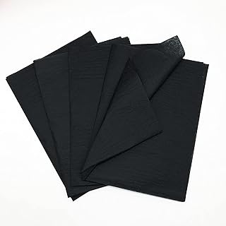 Papier de soie noir red dot gift® 50 feuilles pour emballage