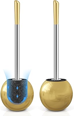 Brosse de toilette et support ixo en acier inoxydable avec poignée de brosse