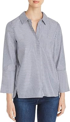 Blouse rayée col rabattu femme le gali taille xl bleu xl