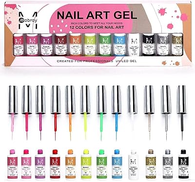 Vernis à ongles gel tooz - lot de 12 couleurs pastel