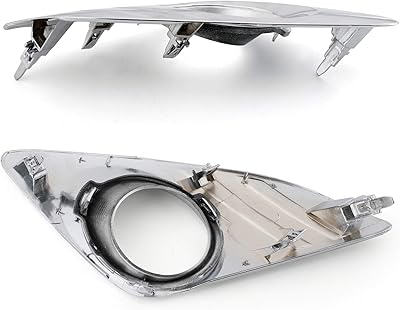Une paire de couvercles de phares antibrouillard avant chromés pour camry 2012 2013