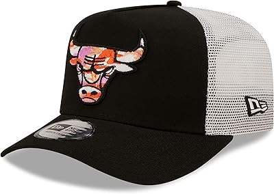 Casquette de camionneur réglable en forme de a noire nba seasonal infill new