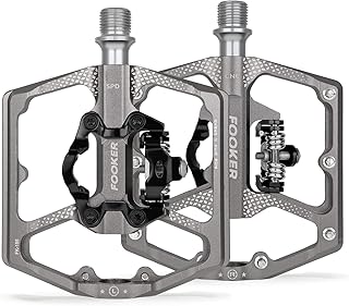 Pédales de vtt fokker vtt plate-forme plate scellée à double fonction et pédale