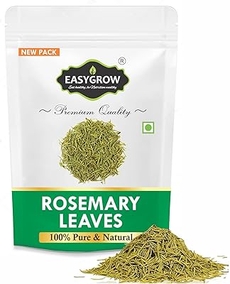 Feuilles de romarin séchées faciles à cultiver (100 % naturelles) (100 g)