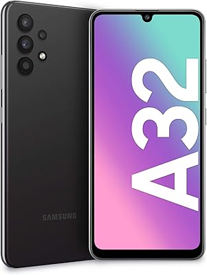 Samsung galaxy a32 double sim, 128 go, 4 go de ram, sm-a325f/ds, noir