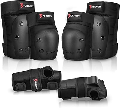 Kit de protection 6 en 1, genouillères, coudières, protections pour android hommes 24