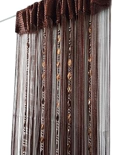 Rideau de porte décoratif en perles fendues evi taille 100 cm