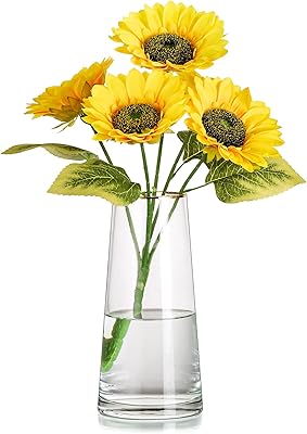 Vase en verre moderne, vase à fleurs transparent, centres de table pour la maison,