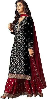 Vêtements pour femmes, robe grande taille salwar kameez palazzo designer fête indienne ethnique