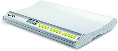 Pèse-personne numérique leica ps3001 pour bébé jusqu'à 20 kg argent-blanc avec fonction