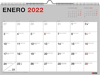 Micloris - calendrier mural 2021-2022 - 18 mois (juillet 2021 - décembre 2022)