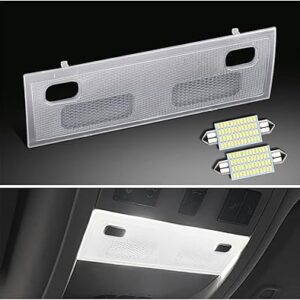 Mbyday couvercle de lampe de toit intérieur avec lentille transparente et ampoules led blanches compatible avec chevy silverado gmc sierra suburban avalanche tahoe yukon cadillac escalade 2007-2013. Votre marketplace de proximité digitale : Diaytar