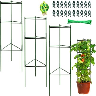 Cage à tomates szmd dlx à 3 couches, cage pour plantes jusqu'à 48
