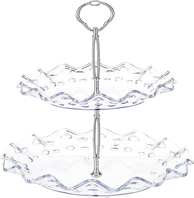 Royalford rf10852 plateau de service de fête, support à desserts et gâteaux réutilisable