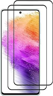 Protection d'écran en verre trempé pour samsung galaxy a73 5g avec couverture