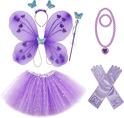 Ensemble de costumes de papillon hori pour filles avec robe tutu, aile