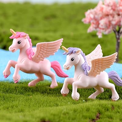 Décoration de gâteau licorne avec ailes, ballon nuage arc-en-ciel, bannière joyeux anniversaire, décoration