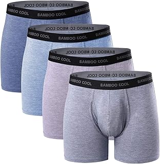 Culottes pour hommes en viscose de bambou douces et confortables (lot de 4)