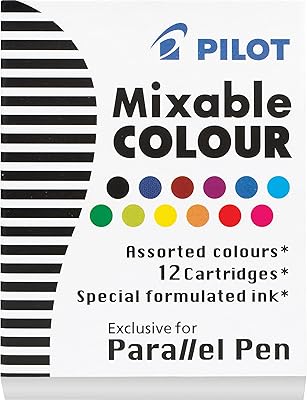 Recharges d'encre pilote 12 couleurs mélangeables pour stylos de calligraphie pièces