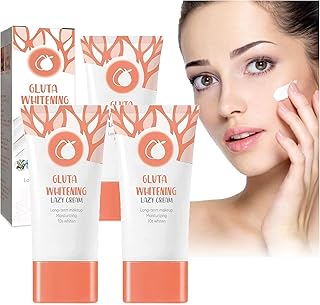 Crème paresseuse blanchissante gluta, crème pour le visage blanchissante gluta, gel blanchissant exfoliant à l'orange, crème pour le visage blanchissante gluta crème paresseuse hydratante (3 pièces). Votre satisfaction, notre priorité chez Diaytar