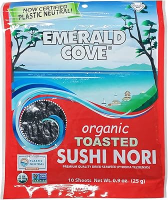 Sushi nori grillé biologique emerald cove, usda biologique, sans ogm, 10 feuilles (1 paquet). Diaytar Sénégal : La marketplace qui pense à votre porte-monnaie